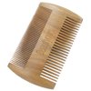 Beard Brush Kit Boar Bristle Brush and Sandalwood Comb with Storage Bag for Men, Fine & Coarse Teeth Dual Brush for Mustache Anti-Static