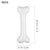 Beaupretty 4 Pieces Halloween White Dog Bone Hair Clips, Artificial Dog Bone Hairpins Alligator Barrettes Halloween Hair Accessories for Women Girls