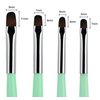 Beaute Galleria 4 Pieces Gel Nail Brush Set (Size 6, 8, 10, 14) for Gel Nail Extensions, UV Builder, Nail Tips Builder, Polygel Nails, Gel Sculpting, Nylon Hair Nail Art Painting Pen