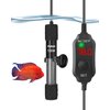 Kulife Fumak 100W Adjustable Aquarium Heater Super Short Submersible Fish Tank Heater Fish Heater with LED Digital Display Thermostat, for Tanks 10-20 Gallons