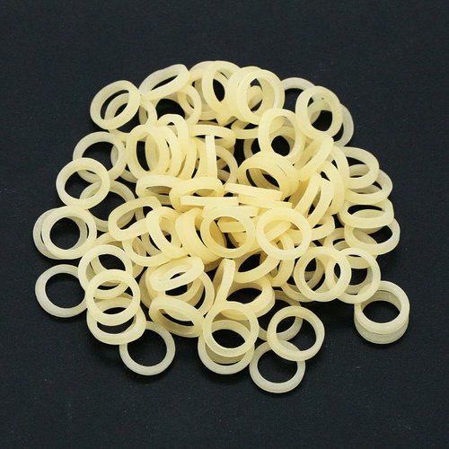 Dental Orthodontic Elastics Rubber Latex Bands Ties Braces 5.0oz Zoo Pack 10Packs 1000Pcs (Rabbit 3/16" 5.0oz)
