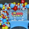 Toy Inspired Story Balloons, 12 Inch Cow Print Sky Blue Cloud Balloons Red Blue Yellow Green Latex Balloons for Kids Boys Birthday Party Inspired Story Party Farm Themed Party Decorations