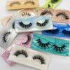 Fluffy Lashes 18mm False Eyelashes 30 Pairs 10 Styles Mixed Natural 9D Faux Mink Lashes Bulk Soft Reusable Fake Eyelashes Wholesale Lash with Glitter Portable Boxes
