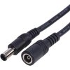 Galepromot Black DC6.5x4.4mm Extended Line Power Cable 6.5x4.4mm for Notebook Short Extension Cord 18AWG 120W DC6044 Power Supply Cord Power Cords Cables (30cm)