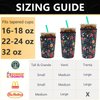 YR Reusable Neoprene Insulator Sleeve for Iced Coffee Cups, 3 Pack Coffee Coolies sleeves for Iced & Hot Drinks, Cold Beverage Cooler Compatible with Starbucks Dunkin Coffee and More