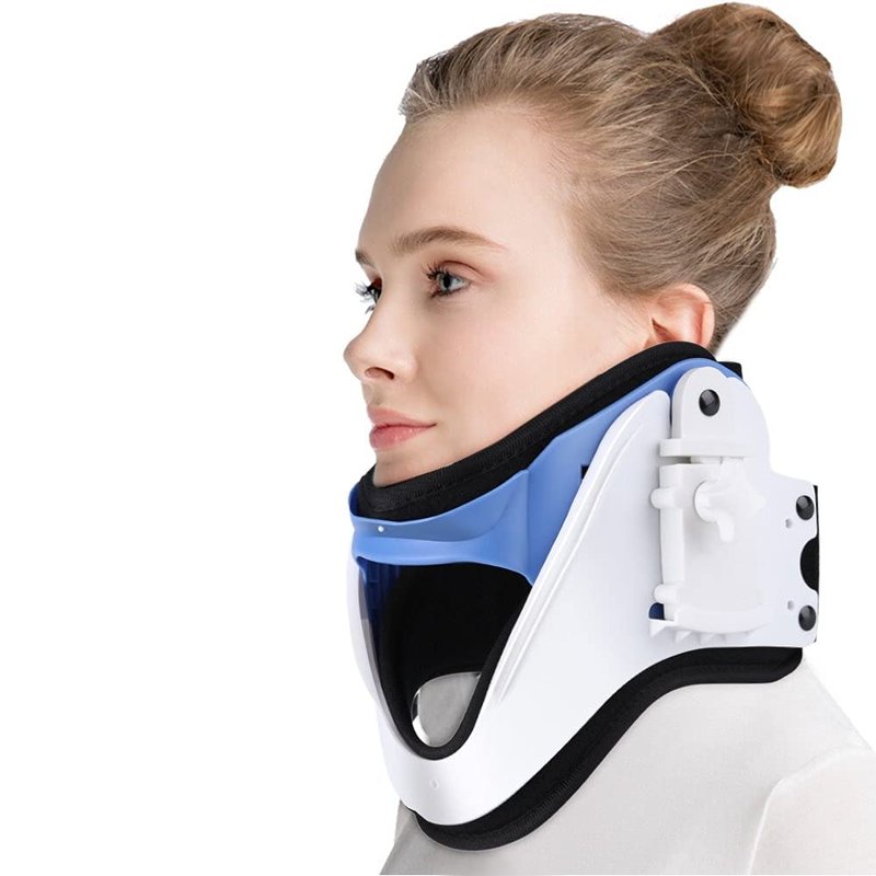 Cervical Neck Traction Device, Adjustable Neck Brace Fixation Spine ...