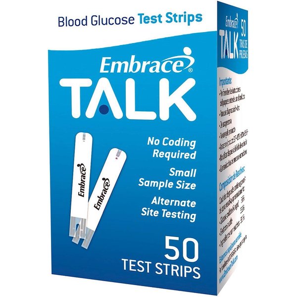 Embrace Blood Glucose Test Strip 50ct