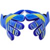 Jalunth Goalkeeper Goalie Soccer Gloves Kids Youth Goal Keeper Field Player Glove Boys Girls Ages 4-6 Years Old Anti-Slip Latex Palm Soft Pu Hand Back Blue Size 5