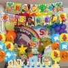 Super Simple Songs Party Supplies,Birthday Party Decorations for Super Simple Songs for Fans with happy birthday banner,cake topper ,balloons for Music theme birthday party decorations