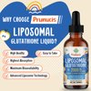 Prunucis 2000MG Liposomal Glutathione Liquid, 98% Absorption, Glutathione Liquid Supplement, Active Form L- Glutathione, Powerful Antioxidant Complex for Immune System, Aging Defense, Detox, 4 FL.OZ