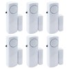 Door Window Alarm, 90DB Door Alarms for Kids Safety, Wireless Sensor Door Window Burglar Alarm-Window Pool Alarms for Home, 6 Pack
