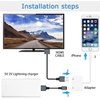[Apple MFi Certified] Lightning to HDMI Adapter for iPhone to TV, 1080P Lightning to Digital AV Adapter Sync Screen Connector Cable for iPhone 14 13 12 11 Pro Max XS XR X 8 7 to HDTV Projector Monitor