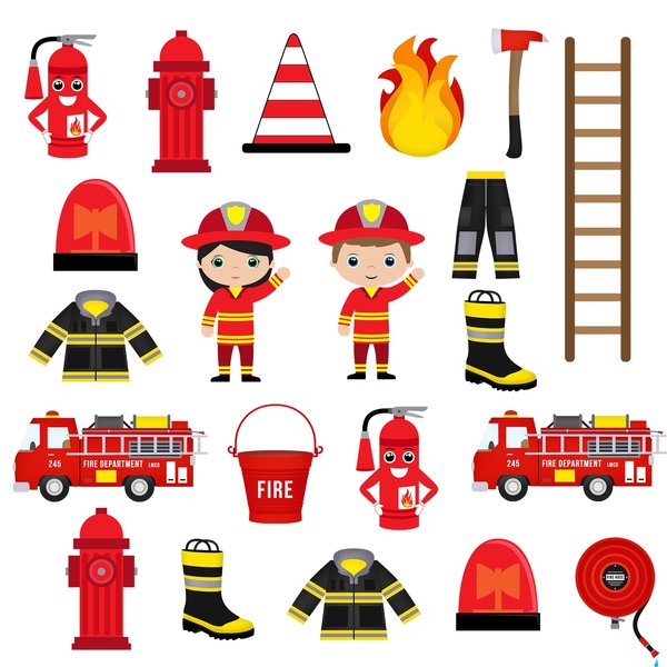 120PCS Fire Truck Stickers For Boys And Girls, Fire Engine Rescue Themed Stickers For Firetruck Birthday Party Supplies, Waterproof Firemen Sticker Packs For Notebook, Water Bottle, Teaching Board
