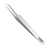 Metaleks Volume Eyelash Extension Tweezers Soft In Use Light In Weight Matt Finish Stainless Steel Pointed Angular Tip for 2D - 5D - Sterilizable