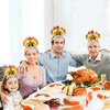 WEEPA 12Pcs Thanksgiving Turkey Headband for Festival Party Supplies, Thanksgiving Decorations Kit