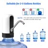 GetKen 5 Gallon Water Table Pump Rechargeable, Water Dispenser for 5 Gallon Bottle Bottom Loading, Portable USB Charging Automatic Drinking Mini Water Jug Dispenser, for Camping, Kitchen