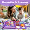 Busy Board for Toddlers 1-3, Montessori Busy Book Toys, Quiet Book Learning Toddler Toys for 1 2 3 4 Year Old Girl Birthday Gifts (Busy Book)