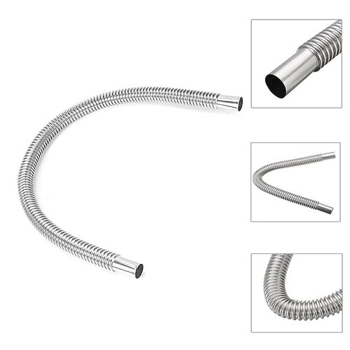 QISF 2.5CM/1Inch Inner 60CM Exhaust Pipe, Stainless Steel Parking Air Heater Exhaust Pipe Exhaust Pipe Parking Air Heater Fuel Tank Diesel Gas Vent Hose