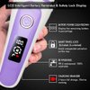 Electric Lady Shaver Bikini Trimmer Wet & Dry Rechargeable Cordless Painless Electric Razor for Women, LED Display Razor for Legs Underarms (Purple)