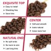 18Inch Gogo Curl Crochet Hair 6Packs Water Wave Synthetic Braiding Hair Extensions GoGo Curl Crotchet Hair for Black Women (18 Inch (Pack of 6), 30#)