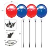Balloon Bobber - Weatherproof Reusable Seamed Balloon 4-Pack Light Pole Kit - Helium Free Plastic Outdoor Balloons