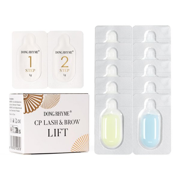 Lash Lift Kit, DONG RHYME Lash Perm Lotion Disposable Sachet Packaging Eyelash Lift Kit Professional Curling Eyelash Effect Lash Perm Kit for Women