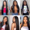 Beauhair Lace Front Wigs Human Hair 4x4 Lace Closure Wig Straight Human Hair Wigs for Black Women, 150% Destiny Brazilian Virgin Pre Plucked With Baby Hair Natural Black (12 Inch, Straight Wig)