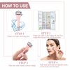 MAANGE Mini Eye & Face Rollers for Eye Massager, Stainless Steel Eye Ice Roller for Relief Puffiness Migraine Skincare Facial Roller (Pink)
