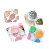 Healthcom 50 Pieces 10 Gram 10ml Empty Plastic Cosmetic Containers Clear Round Sample Pot Jar Screw Cap Lid for Nail Powder Lip Balm Eyeshadow Cream Lotions-BPA Free Travel Makeup Samples Storage