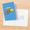 Designer greetings Interfaith Boxed Christmas Cards, Merry Chanuka Funny Cartoon Card (Box of 18 Embossed Cards with Envelopes)