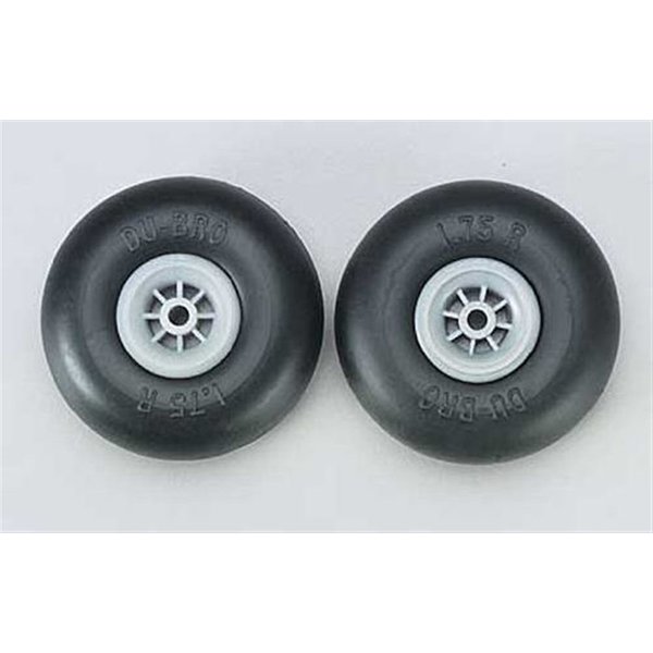 Du-Bro 175R 1-3/4" Diameter Smooth Surface Wheel (2-Pack)