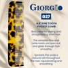 Giorgio G27 Handmade All Fine Tooth Pocket Comb, Hair Comb Straightener for Everyday Grooming Styling Hair, Mustache and Beard for Men Women and Kids, Use Dry or with Balms, Saw Cut and Polished