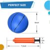 Amarlozn Mini Basketball for Mini Basketball Hoop, 5" Replacement Basketball for Over The Door Basketball Hoop, Little PVC Basketballs for Kids Toddler, Beach Indoor Outdoor Sport Game Gift, Blue