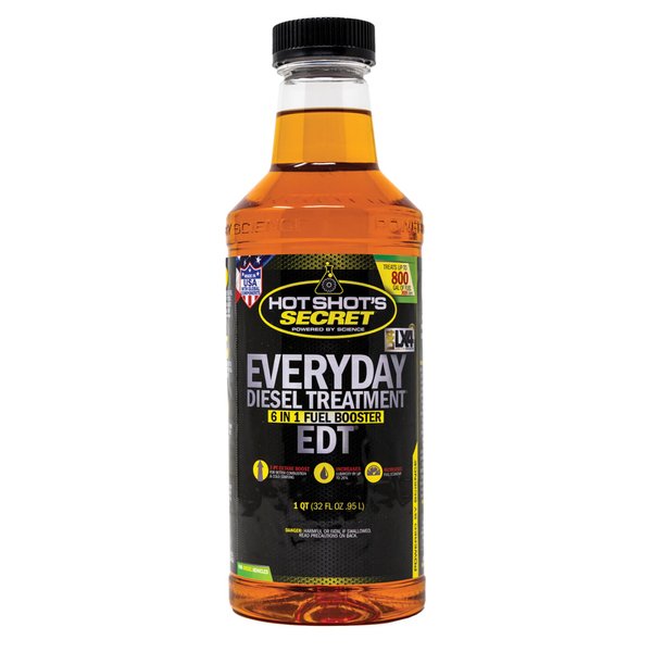 Hot Shot's Secret Everyday Diesel Treatment - 32 Oz – 6-in-1 Diesel Fuel Additive – Cetane Booster – Fuel System Cleaner – Increases Fuel Economy – Adds Lubricity – Maximizes Performance
