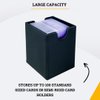 Card Guardian - Semi-Rigid Card Holder Bundle | Premium Deck Box with 100 Semi-Rigid Card Holders (Black)