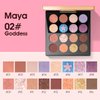 zeesea The British Museum Egypt Collection Eyeshadow Shimmer Matte Glitter 16 Colors Eyeshadow Palette (#08CHERRY BLOSSOMS)