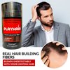 Hair Building Fibers to Conceal Instantly for Thinning Hair, Bald spot & Cover Up Hair Loss to Add Volume for Full & Thick Hair for Men & Women by (Black) (dark brown)