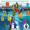 Number Robot Blocks Toys for Kids, Number Bots Transformers Preschool Alphabet Learning Toys, 10Pcs Toddlers Education Math Autism STEM Toys for Ages 3-5, Classroom Rewards Christmas Birthday Gifts