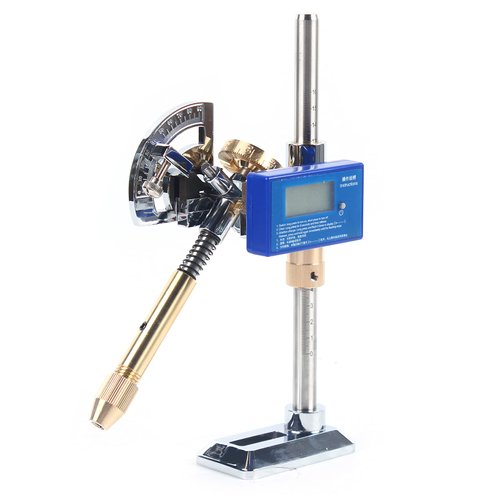 Digital Display Angle Manipulator, 96 Index Wheel Faceting Machine Gem Grinding Faceted Manipulator Jade Grinding Faceted Manipulator High Precision Grinding Faceted Manipulator Height Adjustable