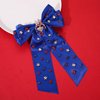 Boderier 4th of July Hair Bows for Women Red White Blue Stars Hair Bow Clips Jeweled Patriotic Ribbon Hair Clips Independence Day Hair Accessories Fourth of July Party Favors Star Blue