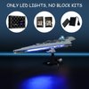 Mililier LED Light Kit for Lego 75356 Star Wars Executor Super Star Destroyer Set, Compatible with Lego 75356 Building Blocks Model(Not Include Blocks Set)