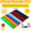 Loppdece 600 Pcs Wax Craft Sticks for Kids,Bendable Sticky Wax Yarn Sticks in 13 Colors,Reusable Molding Sculpting Sticks with Plastic Storage Box for DIY School Project Handicraft Art Supplies