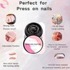 Oxizona Solid Nail Glue Gel for Press On Nails Acrylic Nail Tips, Fake Nails, Hard Gel Glue for False Nails DIY at Home 15ML UV-Cured