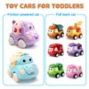 ZHENDUO BLASTER 8 Pack Mini Toy Cars for Toddlers 1-3 Pull Back Cars for Toddlers 1 2 3 4 Year Old Truck Toys Friction Powered Car Kids Boys Birthday Gifts Easter Basket Stuffers Baby Girls Toys