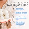Wool Dryer Balls - Smart Sheep 8-Pack - XL Premium Natural Fabric Softener Award-Winning - Wool Balls Replaces Dryer Sheets - Wool Balls for Dryer - Laundry Balls for Dryer - Reusable Dryer Balls