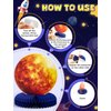 Adeyoo 10Pcs Space Solar System Themed Honeycomb Centerpieces for Table Party Decorations,Outer Space Party Decor Planet Honeycomb Galaxy Decoration for Baby Shower Birthday Party Supplies