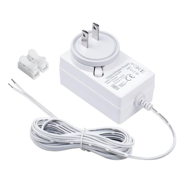 24 Volt Doorbell Transformer 110V/120V AC to DC 24V Adapter Compatible with LED Strip Light, Ring Doorbell and Thermostats