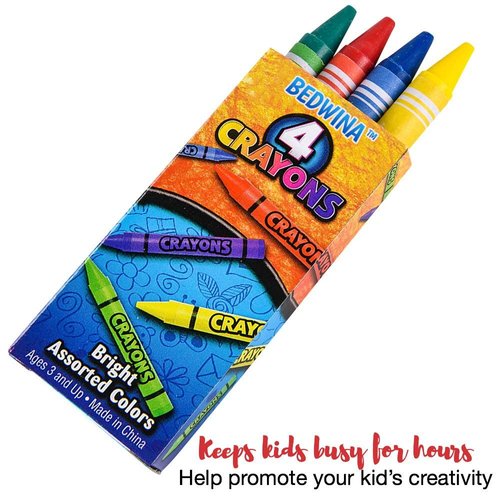 Mini Dinosaur Coloring Books for Kids Party Favor Set - Bulk Pack of 24 with 8 Packs of 4 Color Crayons (Total of 32) Dino Party Favors Coloring Book Designs for Themed Birthday, Goody Bag Filler