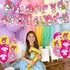 ELZEM Melody Party Decorations,Melody Birthday Party Supplies Includes Banner- Cake Topper - 12 Cupcake Toppers - 18 Balloons, Blue