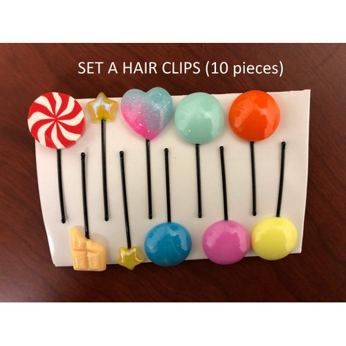 Vanellope Hair Pins - Vanellope Hair Candy - Vanellope costume, Vanellope Von Schweetz Hair Pins